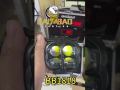 4 LED Baykuş Şekli Siyah Alüminyum Beyaz Sarı Motosiklet LED Spotlight