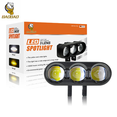 Motosiklet Sarı Beyaz Renk Projector LED Işık Yükseltme Spotlight Aksesuarları