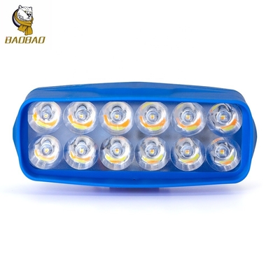 12W Beyaz Sarı Flaş Plastik LED Mavi Kaplama LED Işık Motosikletler için