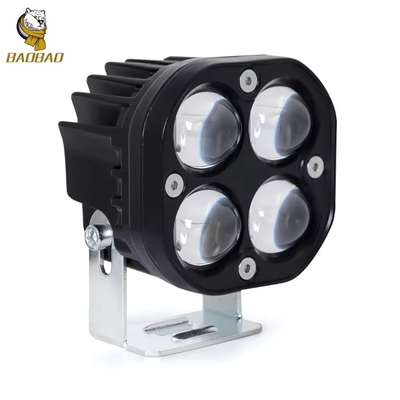 Kare tarzı 4D Beyaz Parlak Işık Su geçirmez Motorlu LED Far
