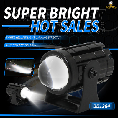 Beyaz Sarı 12V Evrensel MINI LED Far Motosiklet Spotlight