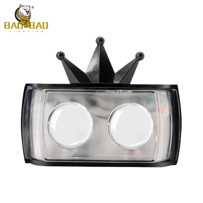 2 Boncuk Tacı Plastik Metal RGB Flaş Bisiklet Dekorasyonu Sis Işığı