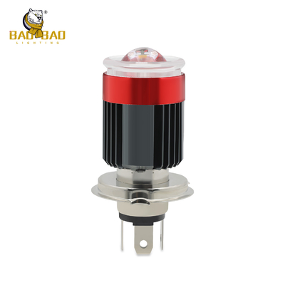 H4 BA20D Siyah Hücre 80V Evrensel Motosiklet LED Far Lambası