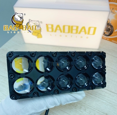 10 Mühür Karanlık Alüminyum RGB Beyaz Sarı Flaş Çift Renkli Motosiklet yedek parçası