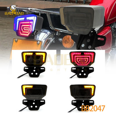Plastik Kırmızı Yanıp sönen motosiklet LED lambaları mevcut Tailight yedek parçalar