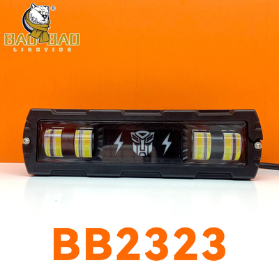 Ağır Kaliteli Metal Beyaz Sarı Çift Renkli Motosiklet LED Far Açık Çalışma Işığı
