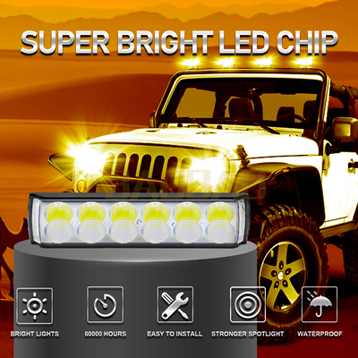 Uyarı Işığı Kırmızı Mavi Strobe Motosiklet Sis Işığı için Metal Far Lambası