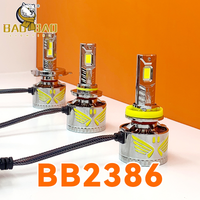 Altın Demir Metal LED Far ampul Su geçirmez H4 H7 H11 9006 9005 Araç için LED Far